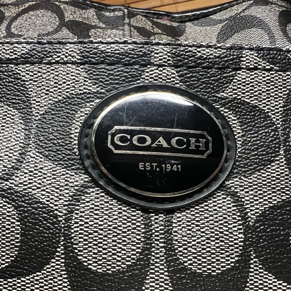Coach Peyton Shopper Carryall (F18923) Bk/Gr - Picture 4 of 16